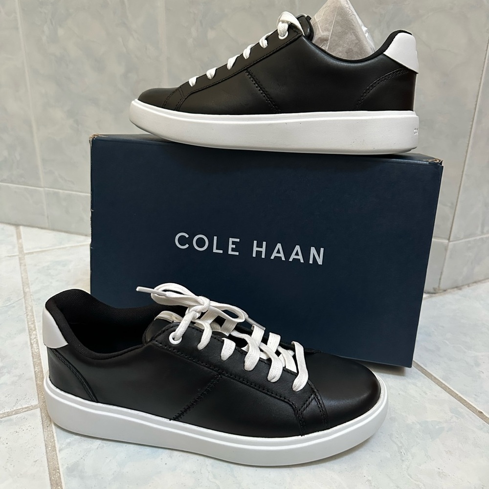 Cole Haan Grand Crosscourt Coaster Women's Black Sneaker Size 6.5